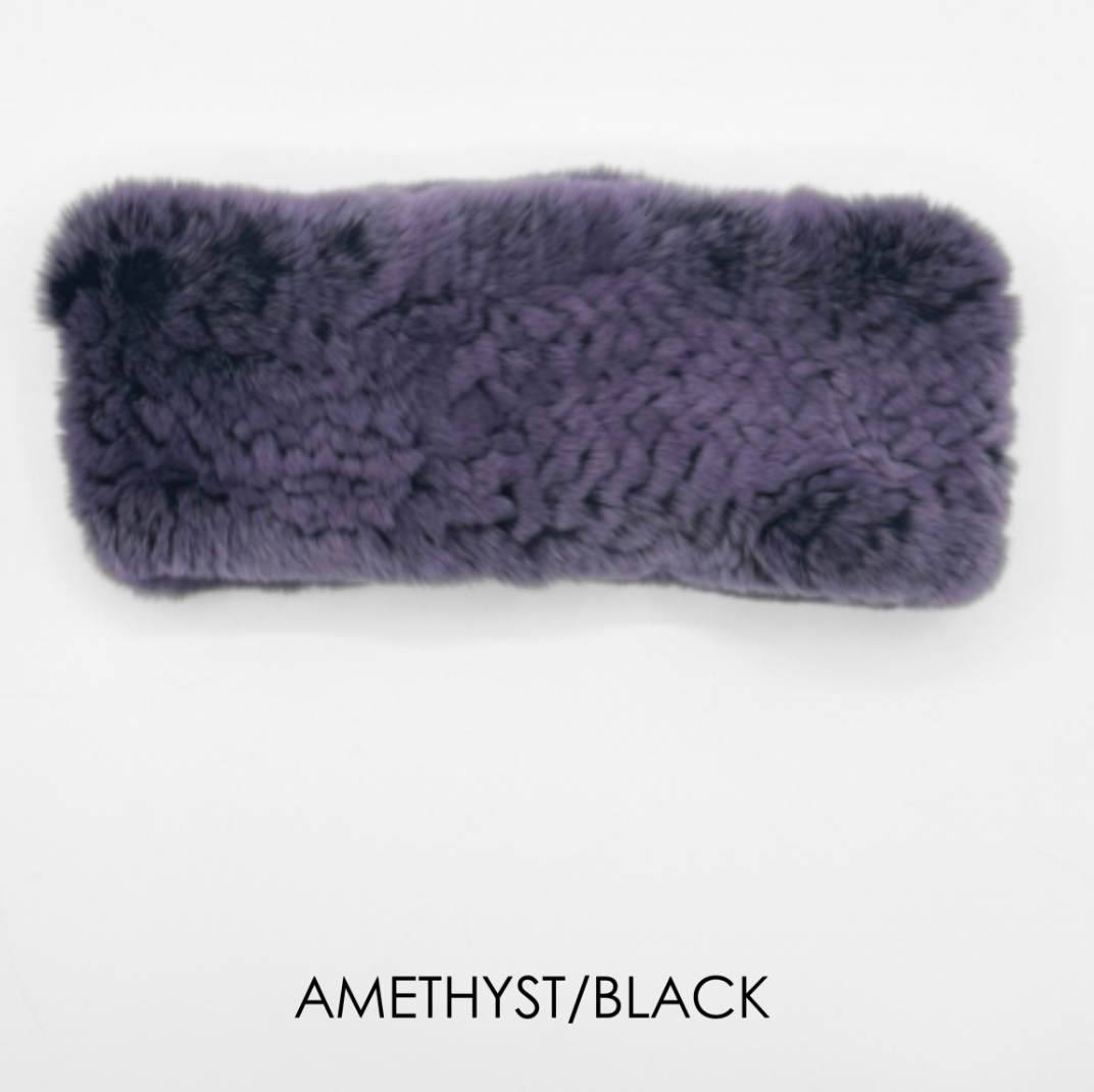 Linda Richards Rex Rabbit Fur Headband