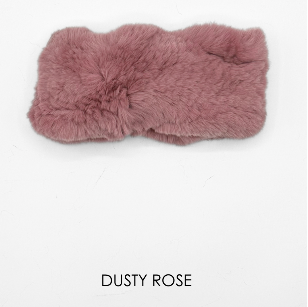 Linda Richards Rex Rabbit Fur Headband