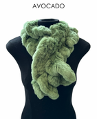 Linda Richards Pull-Through Rex Rabbit Fur Scarf