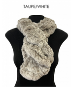 Linda Richards Pull-Through Rex Rabbit Fur Scarf