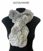Linda Richards Pull-Through Rex Rabbit Fur Scarf
