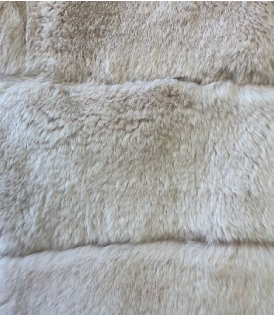 Coat, Genuine Rex Rabbit Fur Bracelet Sleeve - Linda Richards - Style RS50B