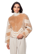 Linda Richards Sheepskin Fur & Leather Jacket