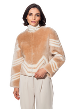 Linda Richards Sheepskin Fur & Leather Jacket