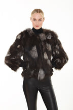 Linda Richards Genuine Silver Fox Fur Coat