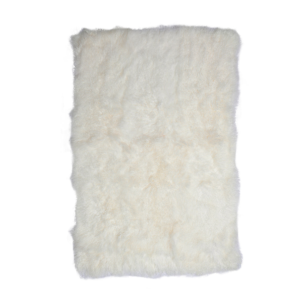 Tibetan Lamb Throw Rug by Memphis Grand