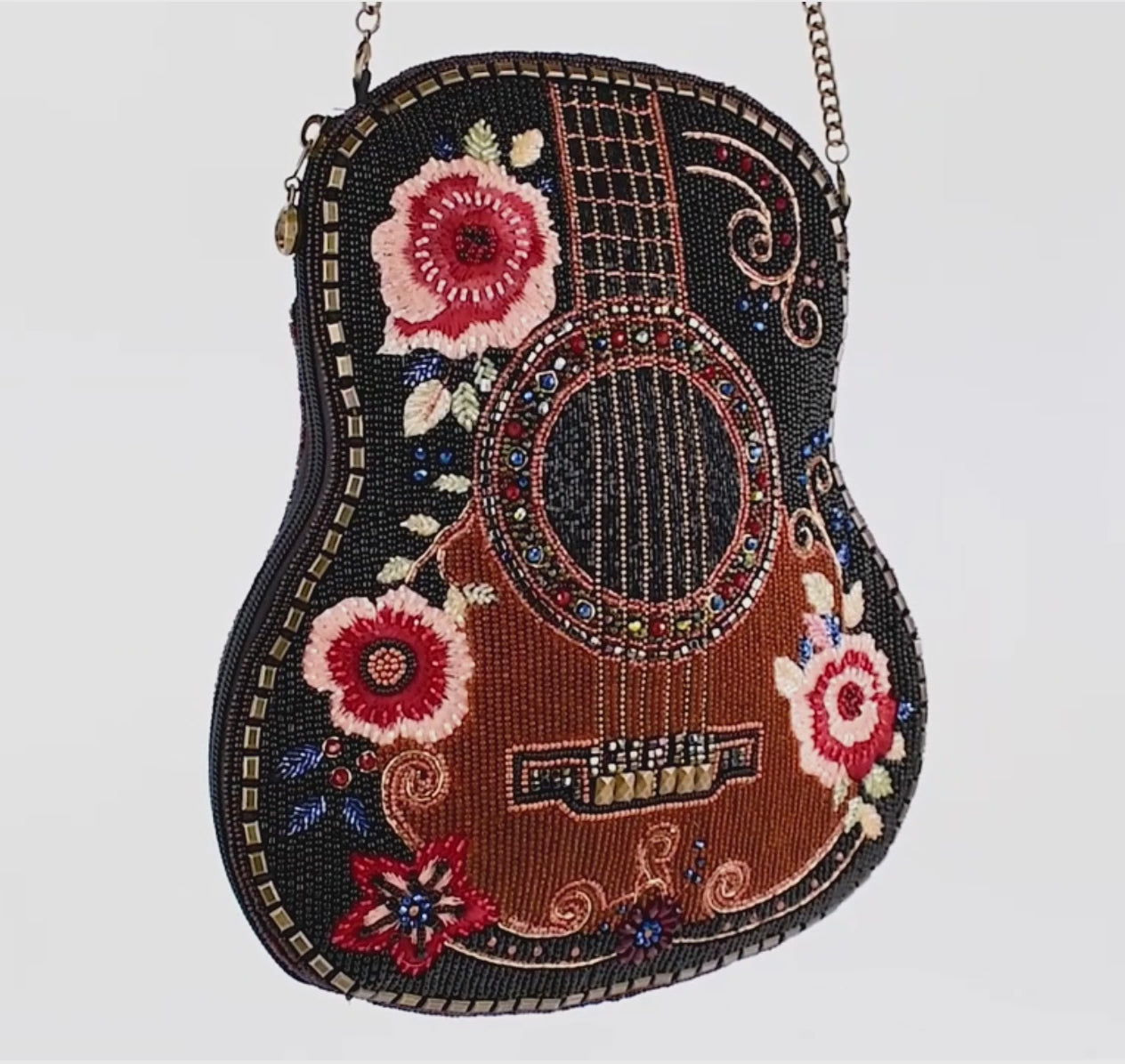 Hand Beaded Handbag Guitar-10