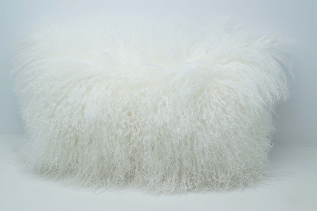 Pillows, Genuine Tibetan Lamb, Multiple Colors & Sizes