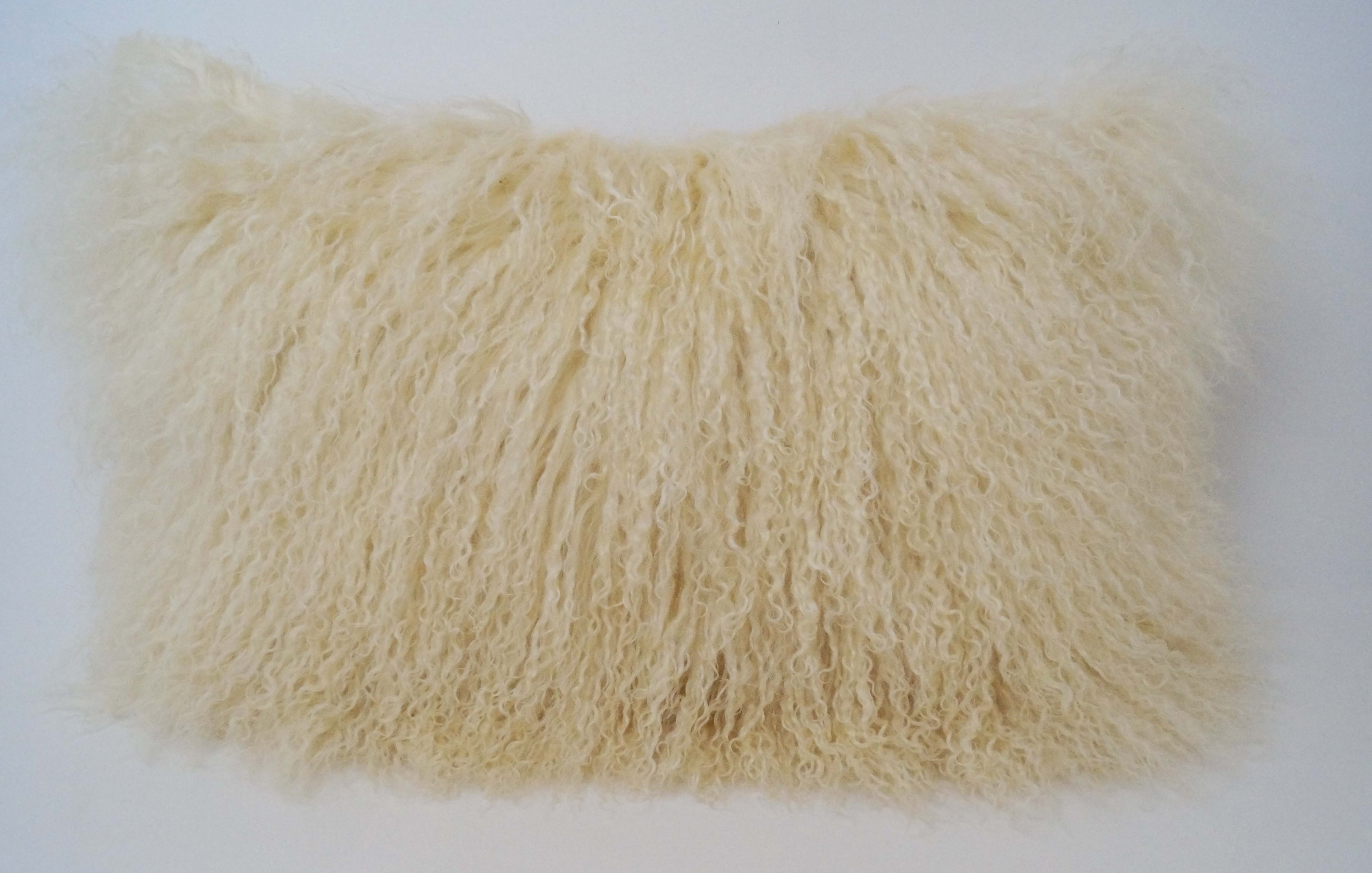Pillows, Genuine Tibetan Lamb, Multiple Colors & Sizes
