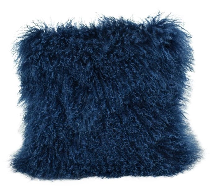 Pillows, Genuine Tibetan Lamb, Multiple Colors & Sizes