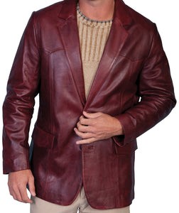 Men's-Leather-Blazer-Western-Cut-Black-Cherry-501-179