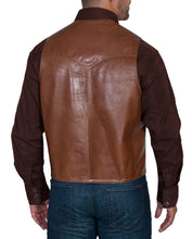 Vest, Leather Western Cut Chocolate 503-427
