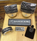 Buckle, Large American Flag "Old Glory", Hand Engraved Sterling Silver TB-J03