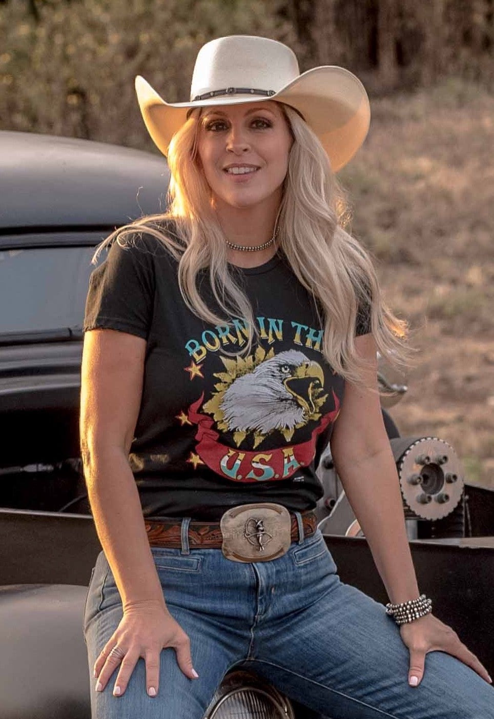 T-Shirt, Born in The USA, Women's T-Shirt