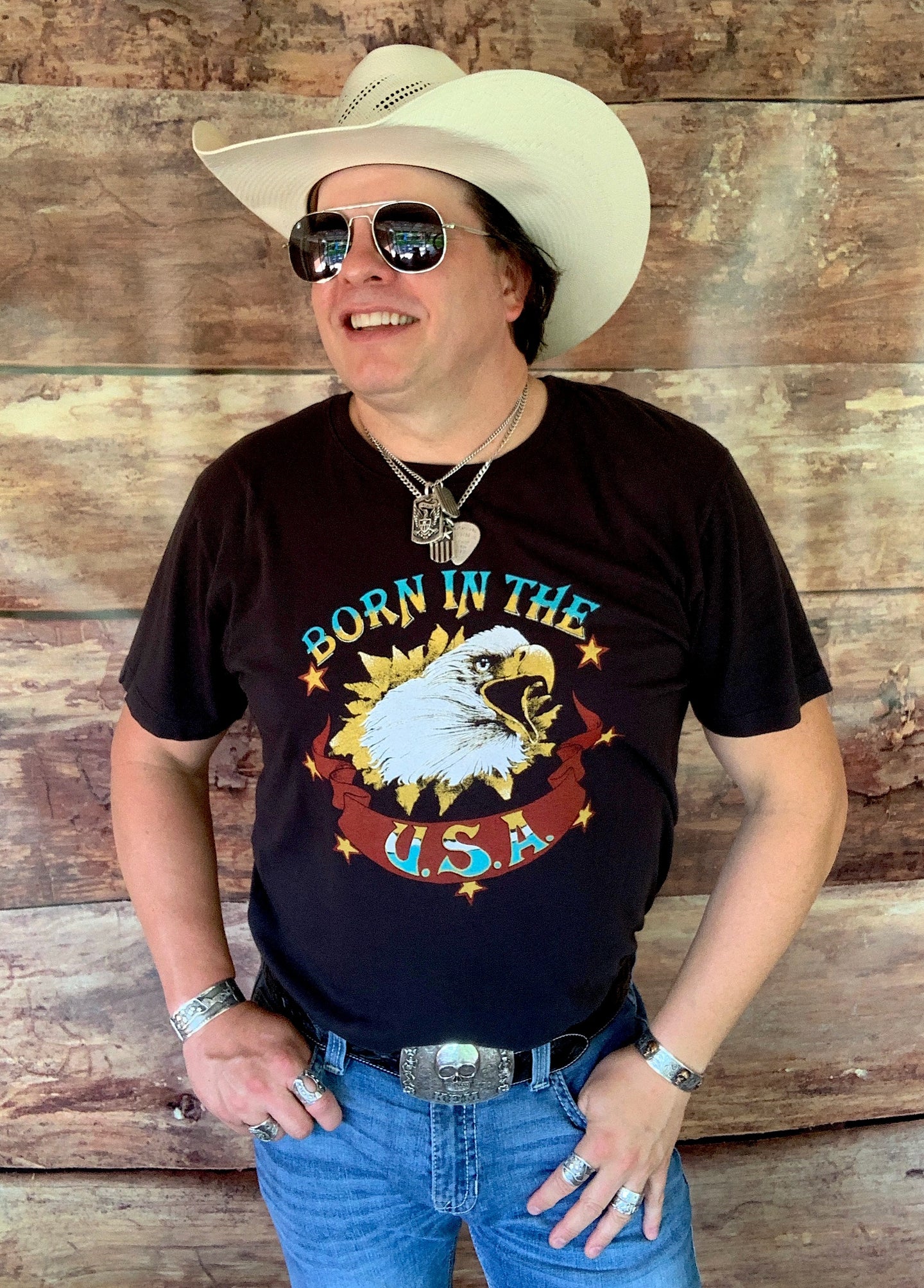 T-Shirt, Born in The USA, Men's T-Shirt
