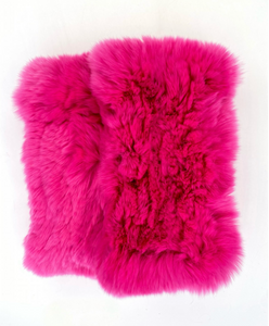 Hand Warmers, Genuine Rex Rabbit Fur, Multiple Colors - Style  HW01