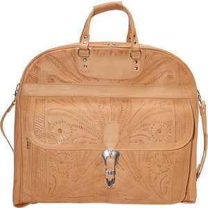 Señor Stan Hand-Tooled Leather Garment Bag – Trends & Traditions Boutique