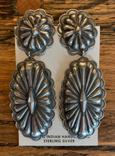 Earrings, Conchos in Sterling Silver, USA