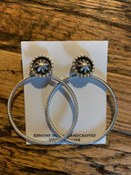 Earrings, Large Twisted Hoops Sterling Silver, SALE!