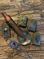 Cigar Cutter, Hand Engraved Sterling Silver - CG-CT