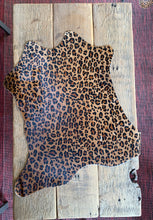 Calf Hide, Baby Leopard Print on Tan