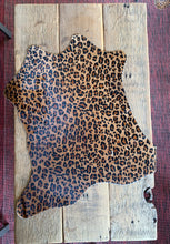 Calf Hide, Leopard Print on Brown