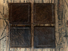 Coasters Set of Four, Hair on Calf Hide, Color Options