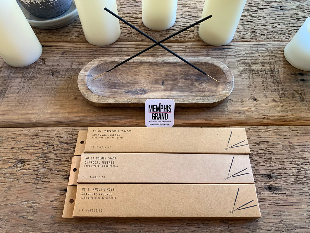 Incense Starter Kit, Wood Burner & Three Packs of Incense (45 Sticks)