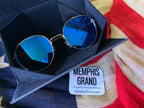 Sunglasses, Roam with Polarized Lens, Gold Frames, SALE!