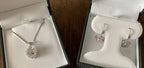Necklace, Horseshoe Dancing Stone Pendant in Sterling Silver