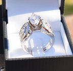 Ring, Marquise CZ Stone in Sterling Silver - Size 6 - Sale!