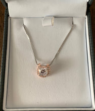 Earrings, Rose Gold Horseshoe Earrings with CZ Stones