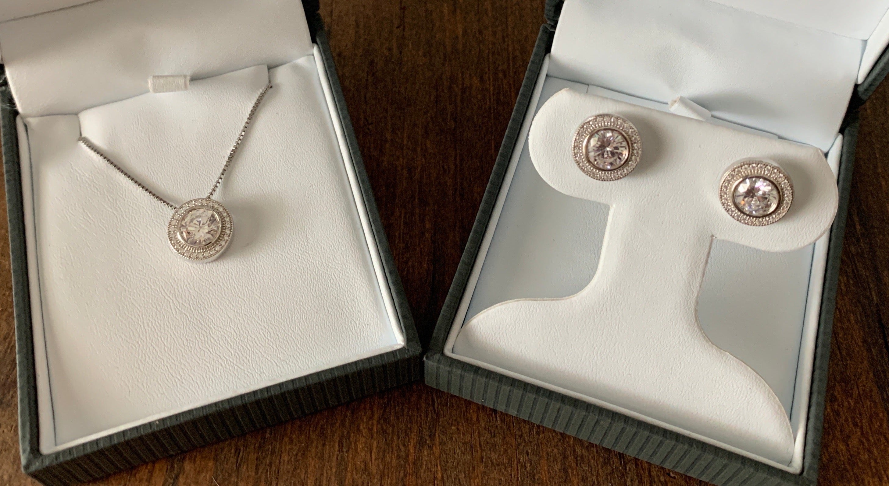Earrings, Round Bezel Set Pavé Earrings in Sterling Silver - Sale!