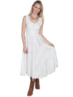 Dress, Sleeveless with Lace-Up Front (10 Color Options) - Style HC118
