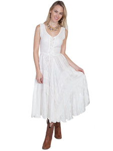 Dress, Sleeveless with Lace-Up Front (9 Color Options)