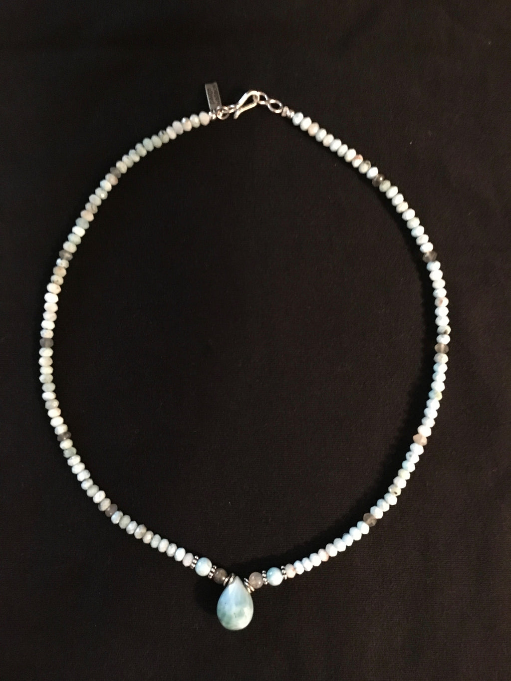 Larimar-Briolette-Necklace-by-Paige-Wallace-Designs