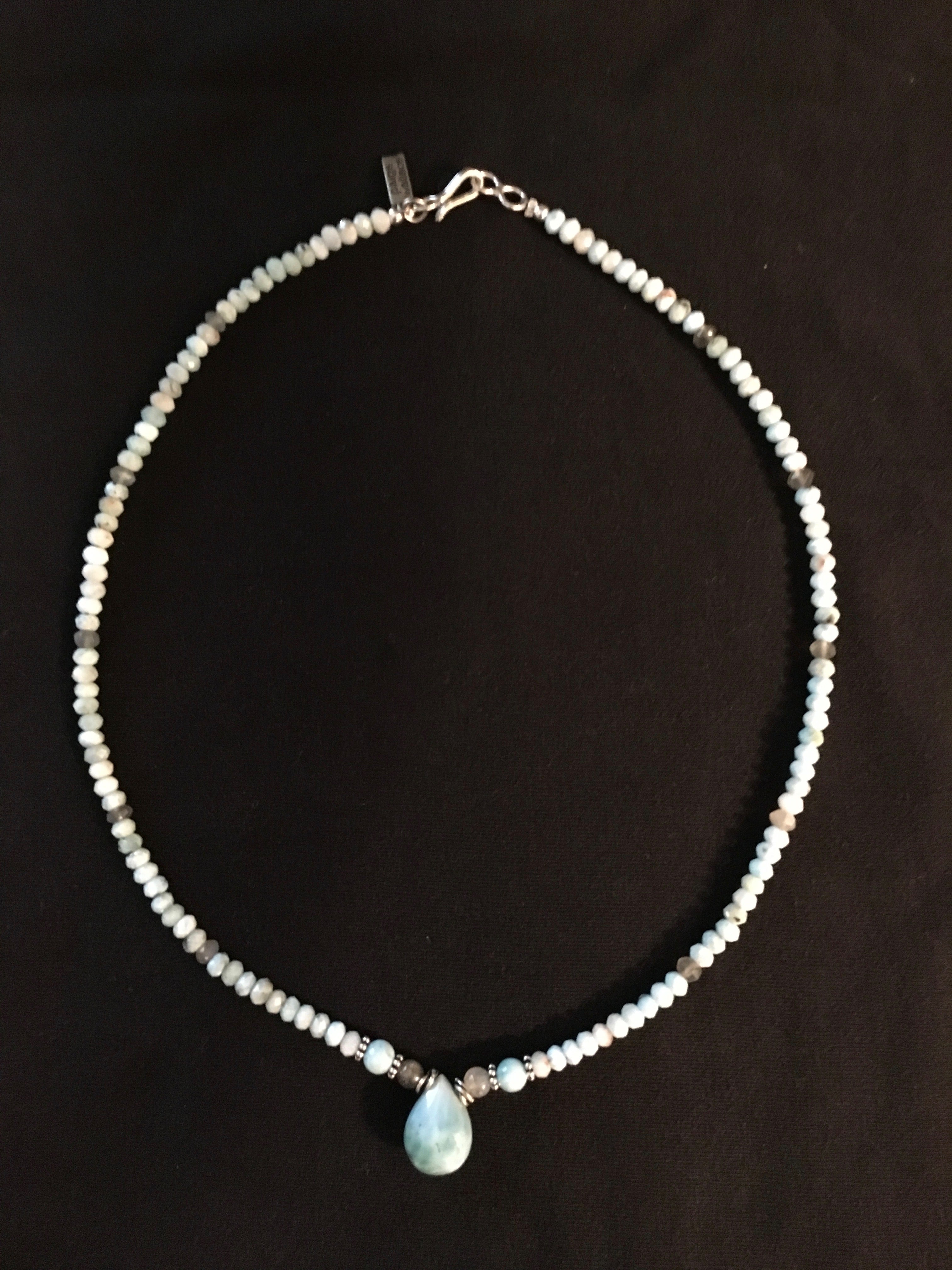 Larimar-Briolette-Necklace-by-Paige-Wallace-Designs
