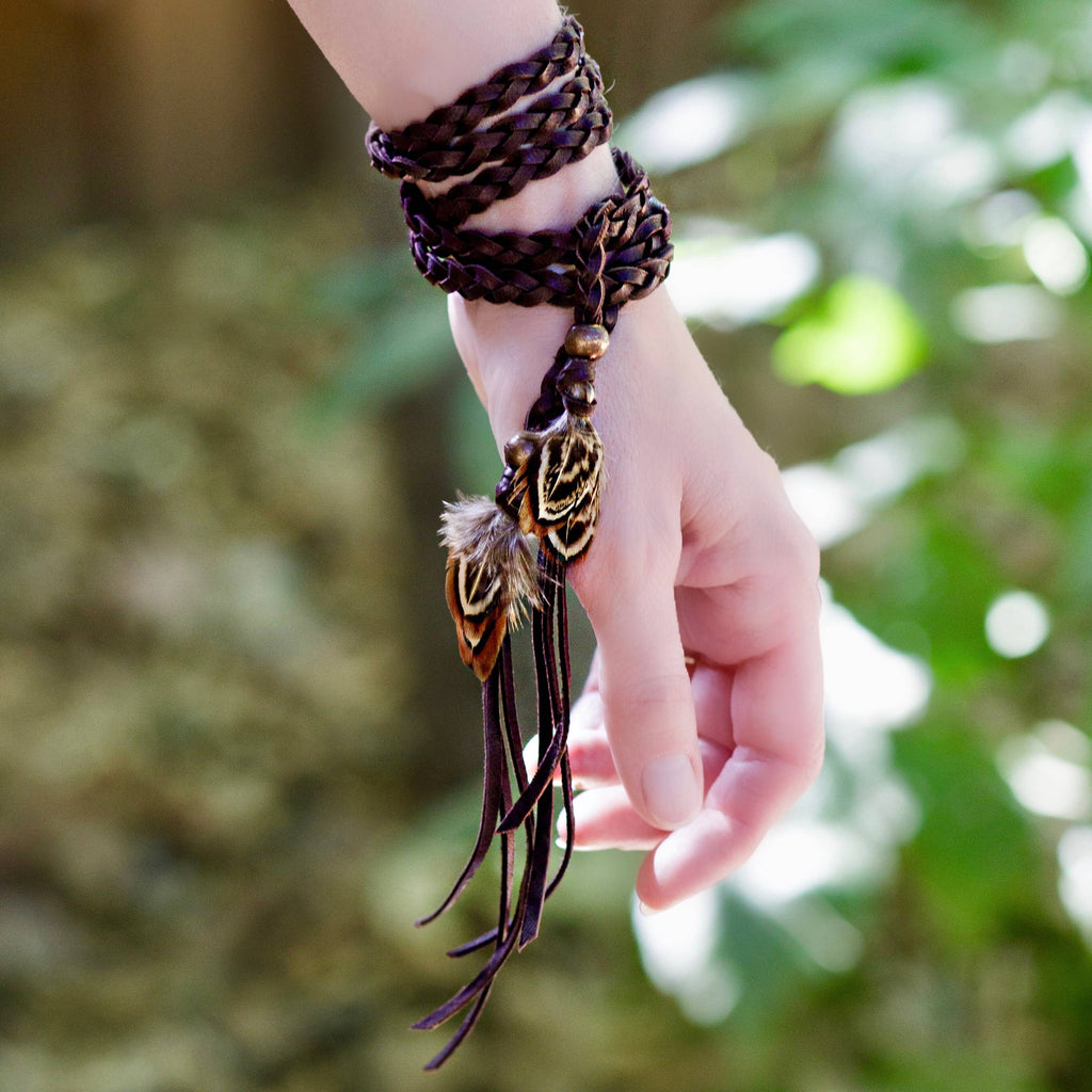 Leather-and-Feather-Wrap-by-ASTALI-Made-in-USA
