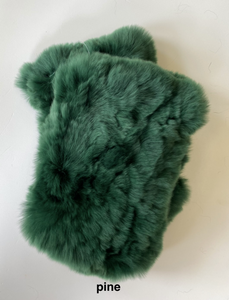 Hand Warmers, Genuine Rex Rabbit Fur, Multi Colors, HW-01