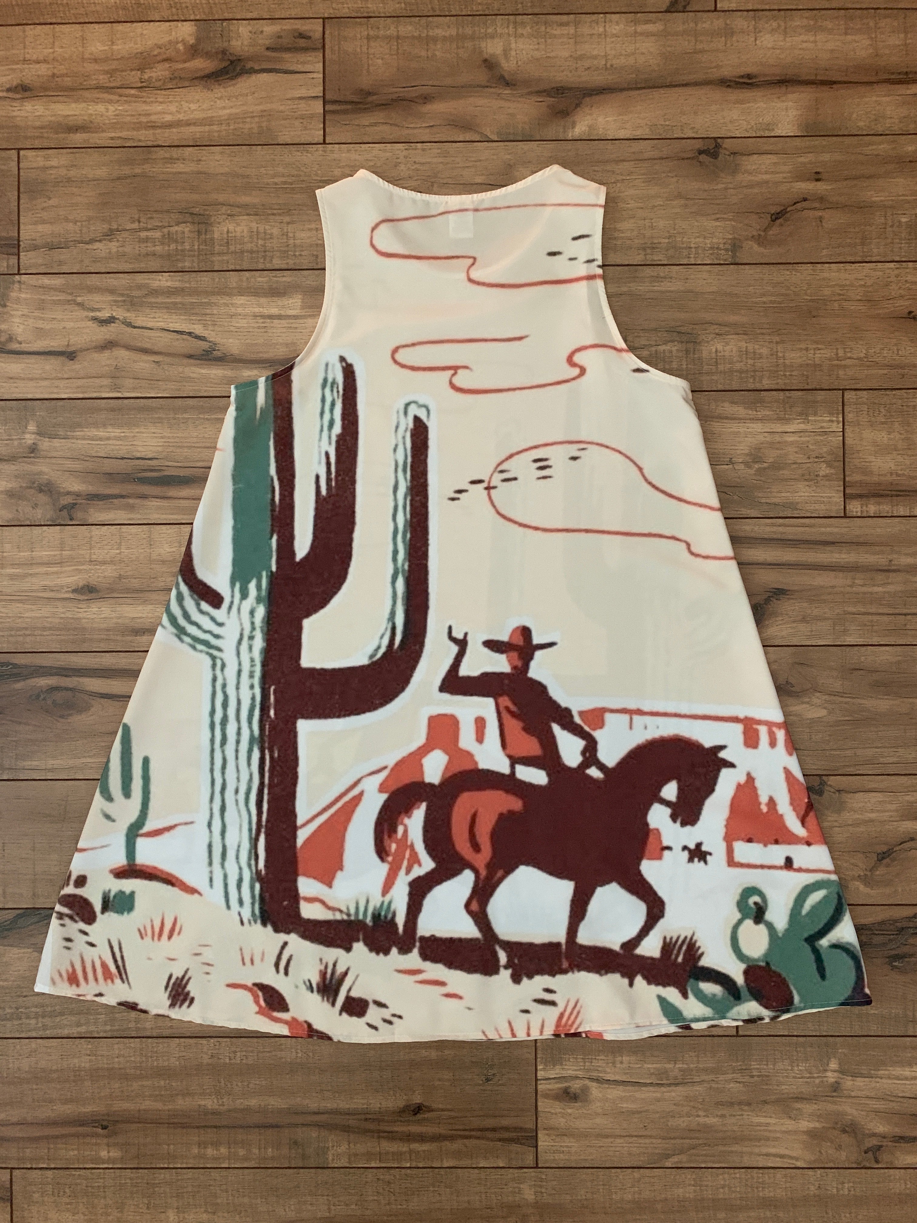 A-Line Vintage Western Dress X-Large A-Line Vintage Western Dress X-Large