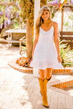 Dress, Spaghetti Strap Short Dress - Style PSL173