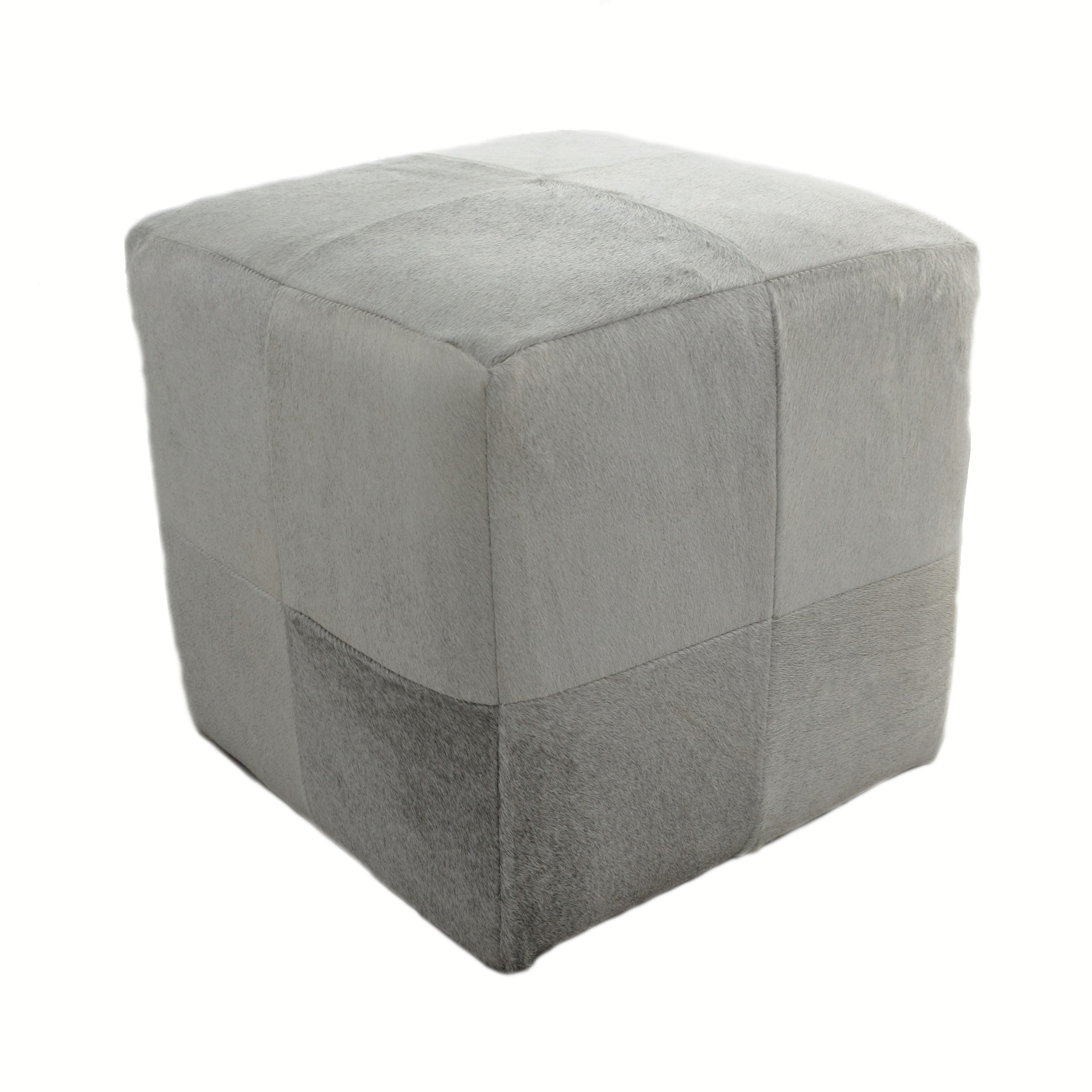 Cube Furniture, Cowhide Ottoman, Footstool, 13 Color Options