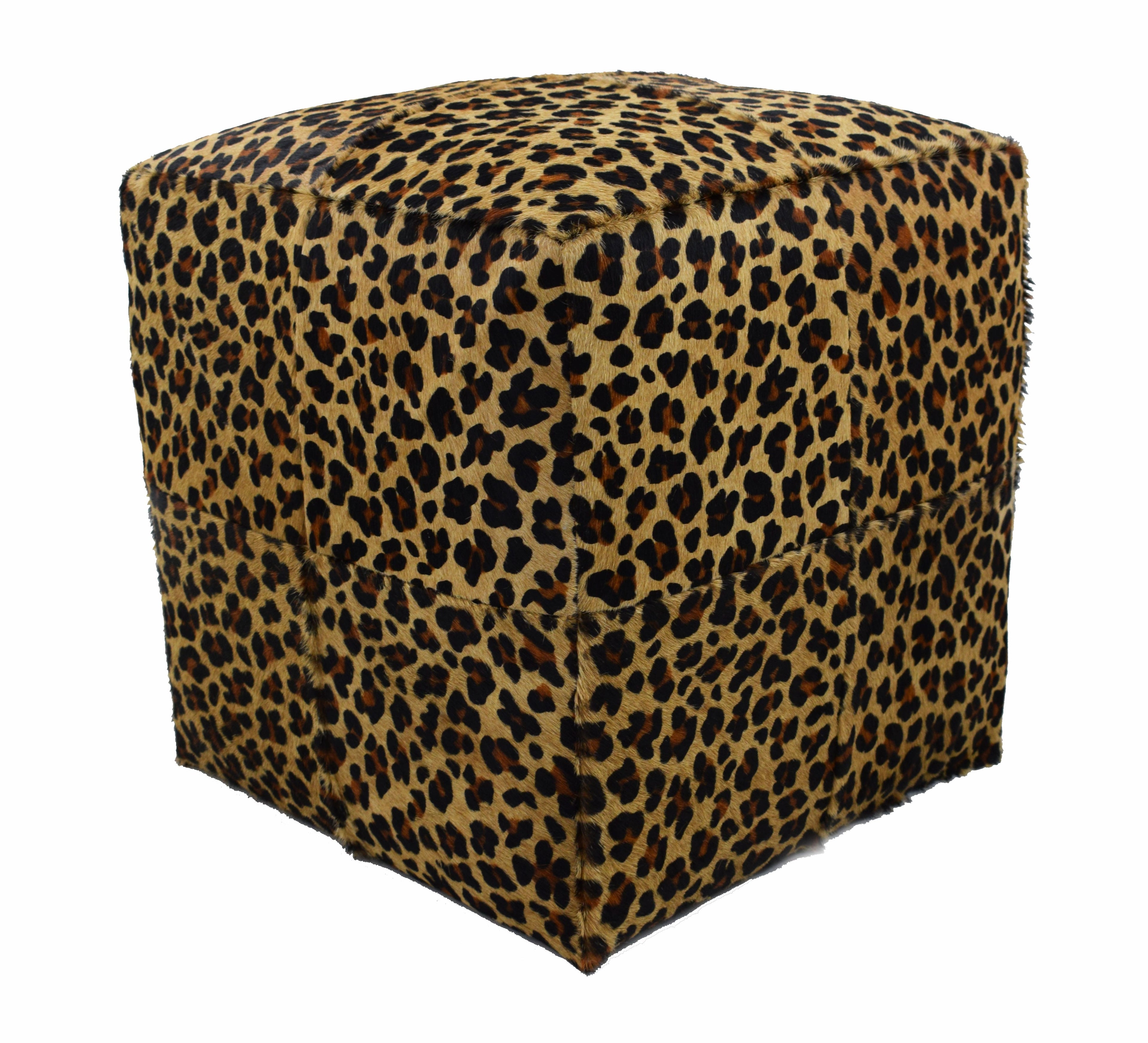 Cube Furniture, Cowhide Ottoman, Footstool, 13 Color Options