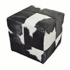 Cube Furniture, Cowhide Ottoman, Footstool, 13 Color Options