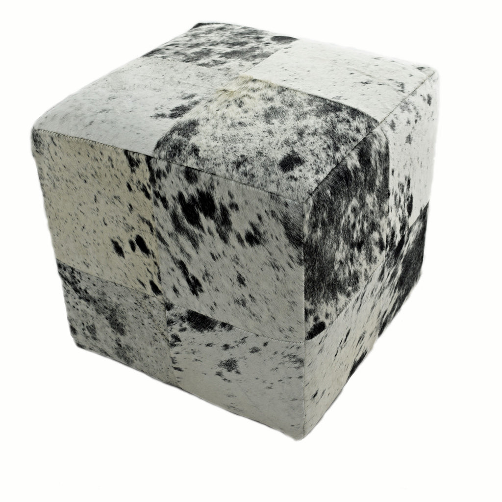Cube Furniture, Cowhide Ottoman, Footstool, 13 Color Options