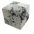 Cube Furniture, Cowhide Ottoman, Footstool, 13 Color Options