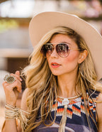 Sunglasses, Hollywood Gradient Polarized Lens, Gold & Tortoise Frame, SALE!