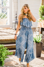 Jumpsuit, Bandana Print - Multiple Colors - Style HC744