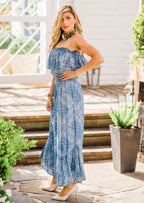 Jumpsuit, Bandana Print - Multiple Colors - Style HC744