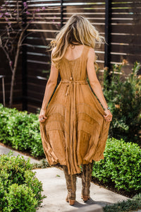 Dress, Sleeveless with Lace-Up Front (9 Color Options)